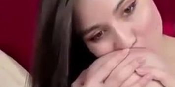 Looouise sucking her own boobs
