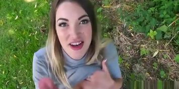 Eurobabe shows off her hot ass and screwed in the woods
