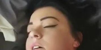 Brit slut gets a facial