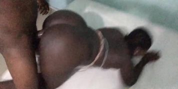 REAL AFRICANS - Nigerian Fuckboy Takes Big Booty Bitch Congolese Back Home
