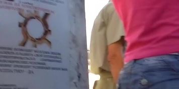 Quick legs upskirt of the juvenile legal age teenager honey