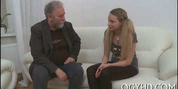 Young hottie licked by old dude - video 8