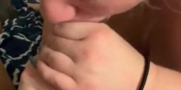Teenage white BBW sucks a BBC rock rough (twist and suck)