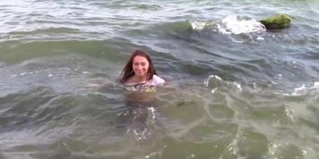Wetlook in river