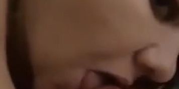 Chubby Brunette big tits sucks tattooed guys big cock (Husband and Wife)