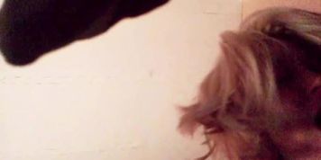 Blonde loves to ride and suck