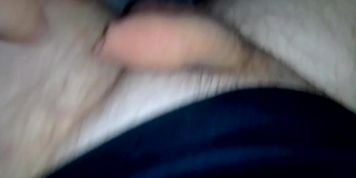 Playing with my dick under blanket