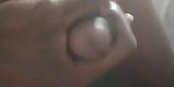 Daddy stroking cock and releasing load for me