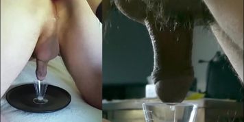 Prostate milking massage closeup