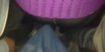 encoxada tram blonde take rough dick