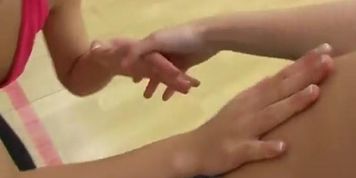 Young lesbians toying slits