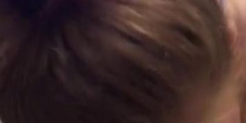 Amateur deep throating on camera for the first time
