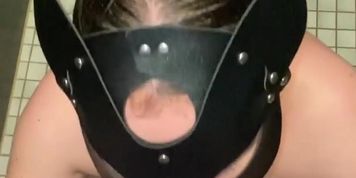 After a successful shower, my mouth was full and I gave him a blowjob (Hot Pearl)