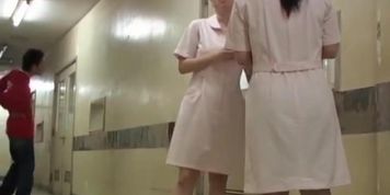 Sheer panty of the cute nurse is seen on sharking video