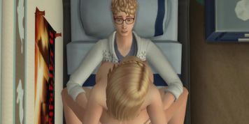 Mother Cheers Up Son After Hard Day By Sucking And Fucking - Sims 4 (StepMomFucksSon)