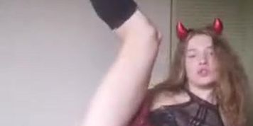 Girl first time on periscope gets too exited and creams her pussy
