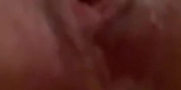 Extreme close up of dripping pussy pulsating asshole