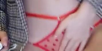 M.A OF - Shirt & Red Lingerie Solo