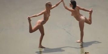 Posing Fully Nude On The Beach For Pictures
