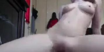 Horny Redhead With A Toy