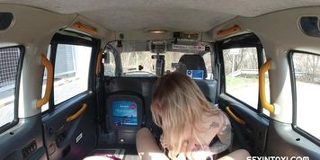 Busty Blonde Pays for the Trip