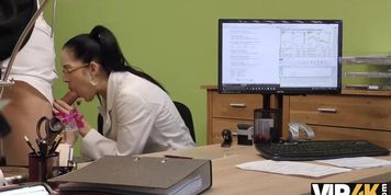VIP4K. Stranger&comma; who works in the loan office&comma; girl for sex