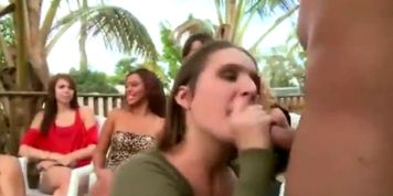 Reality fetish sluts get down to sucking