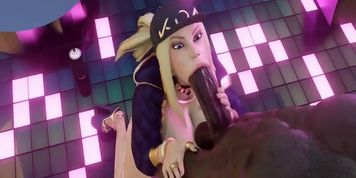 League of Legends Akali Sloppy BBc Blowjob