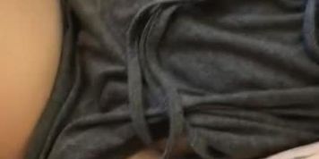 Amateur quicky. Married couple. She calls me daddy before cum shot on her perky tits. 