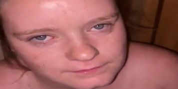 My bitch woke up sucked my big cock then let me piss on her