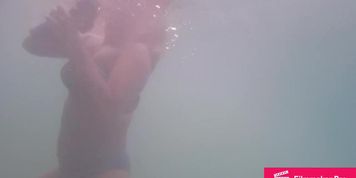 My hot friend underwater