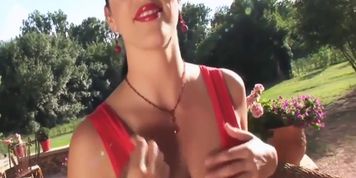 Busty Jelen Jensen Gets Nude Outside! (Jelena Jensen)