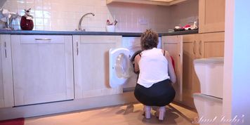 Housewife Chloe Laundry Panty Sniffing Masturbation