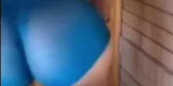 Big ass blonde rides it like a pro