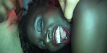 black and white in real gangbang party