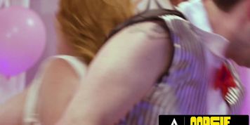 Oopsie - Pawg Redhead Milf & Hot Brunette Have Hard Threesome With Pervert Salesman At Wedding Expo - Lauren Phillips (April Olsen, Tommy Pistol)