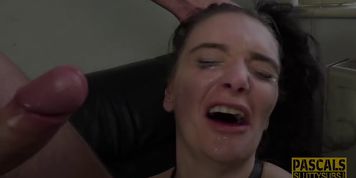 Submissive teenager gets railed