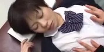 Japanese girls boob rubbing 09