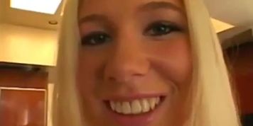Sarah Jordan gets manhandled by 2 big cocks (Brian Surewood)