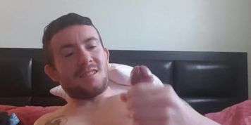Loud moaning big cock cumshot male solo