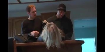 Bitch Blonde Boss Attacked Fucked and Strangled by Ex Employees