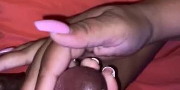 Sparkle Sexy foot job hot toes