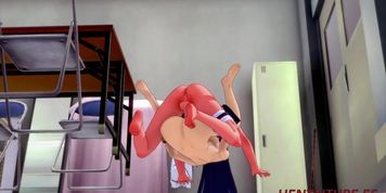 Naruto Hentai - Naruto Fucks Hinata in school (Kim Triple X)