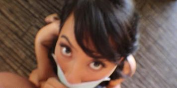 Asian Hottie Doesn'T Let Coronavirus Stop Her From Taking Big Dick