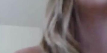 Blonde teenager with cute perky boobs and beautiful body