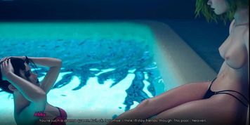 Broken Dreams: Spying Topless Girls at Private Pool-Ep 25 (Visual_Novel)