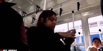 Cum Flash BBW On Bus