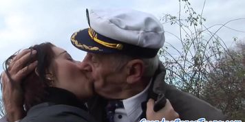 Busty eurobabe bangs grandpa