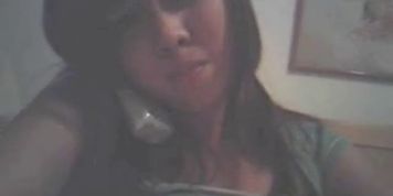 Chubby asian MILF phone and webcam sex - video 1