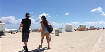 awesome Big ass at the beach 2015